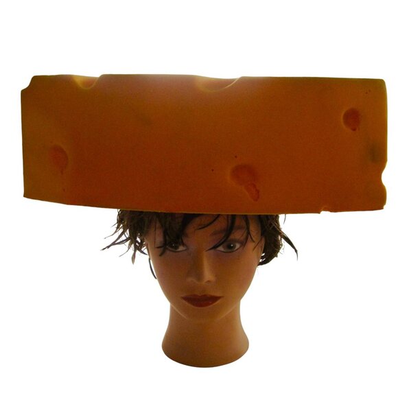 VTG Original Cheesehead Foamation Green Bay Packers Wisconsin Cheese Foam Hat - Picture 2 of 8